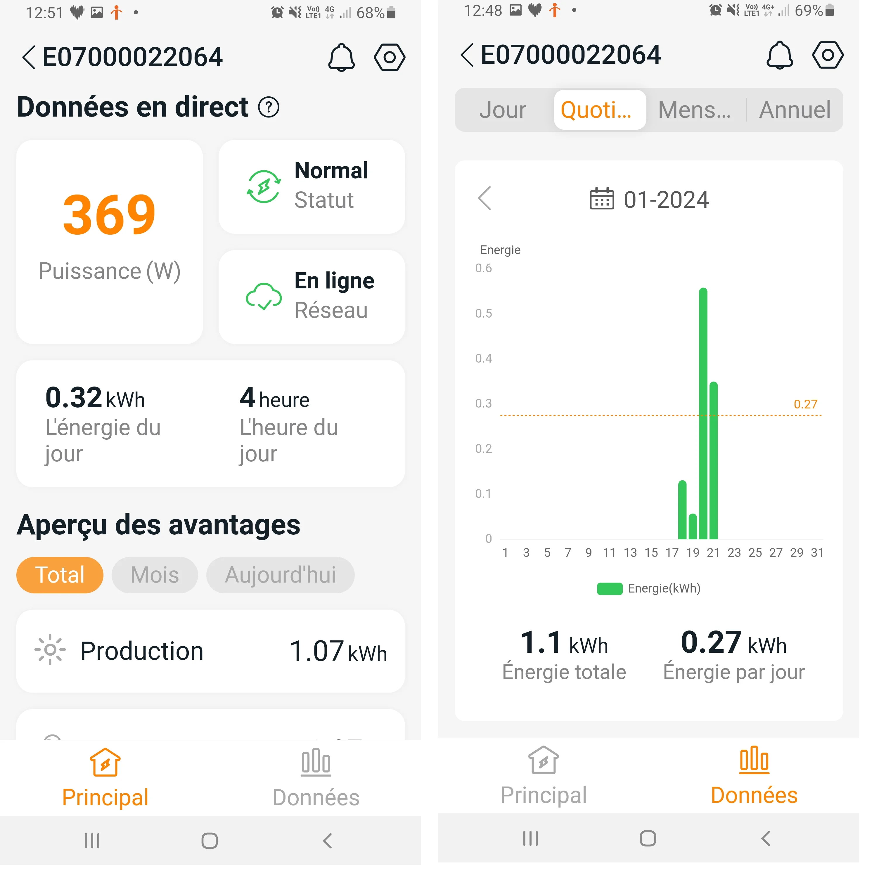 capture écran application ap easypower